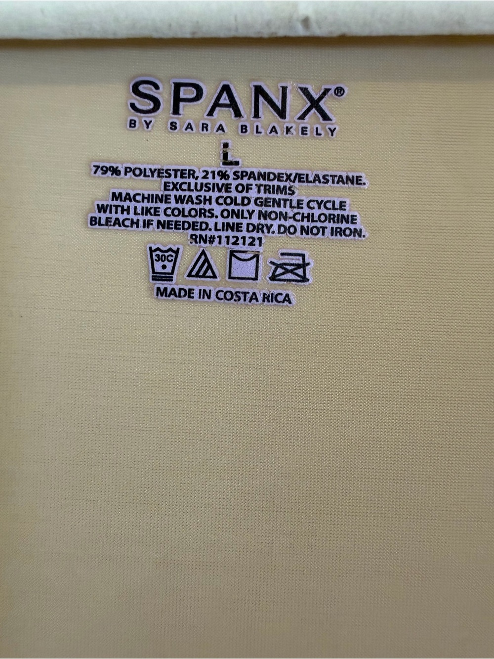 SPANX Square Neck Shaping Tank Top Nude Beige Size Large - Picture 3 of 5